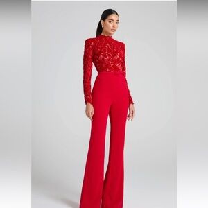NEW IN THE BOX! NADINE MERABI ELEANOR RED JUMPSUIT